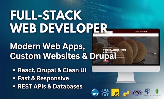 build modern full stack web applications and custom websites