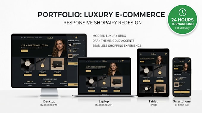 design a modern shopify store or shopify website