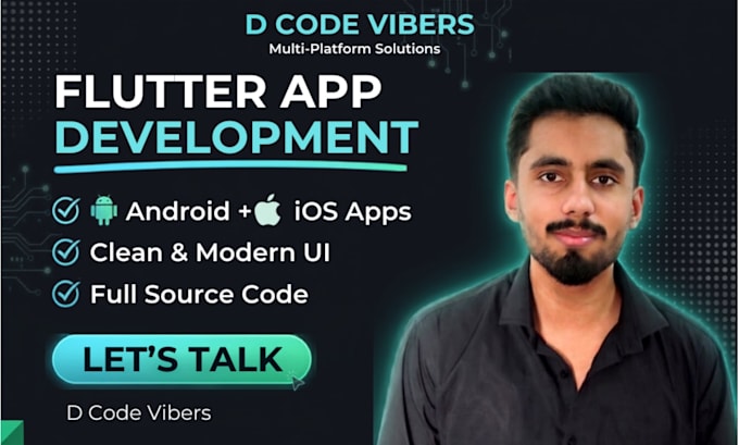 be your flutter and dart developer for cross platform apps