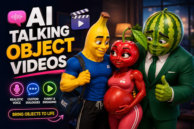 create ai talking object videos for viral content