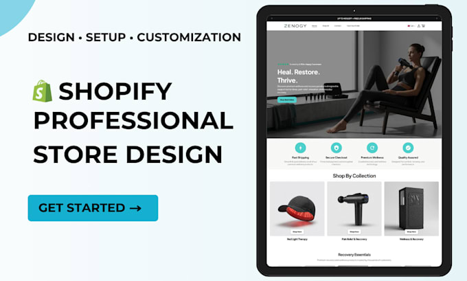 build shopify store, redesign shopify store, shopify dropshipping store
