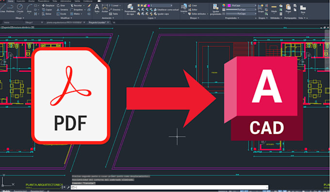 convert your PDF to editable dwg or autocad file