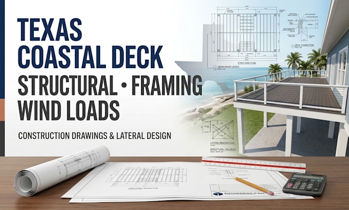 se texas coastal deck construction schematic lateral load calcs patio wind load