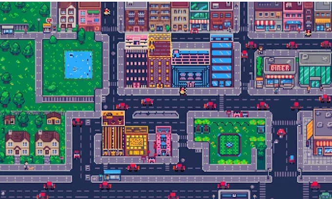 create professional pixel art tilesets for 2d games and rpg maps