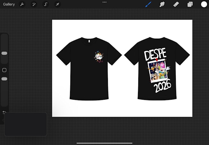 creat a custom digital illustration in procreat