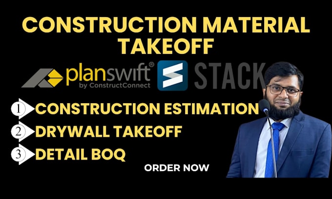 do drywall estimation material takeoff planswift stack excel