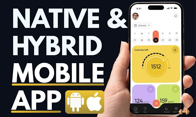 do mobile app development, ios app, android app creation as mobile app developer