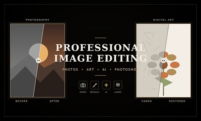 do creative photo manipulation and advanced product compositing