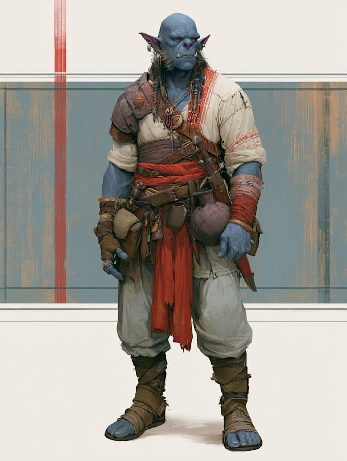 paint cinematic fantasy character concept art