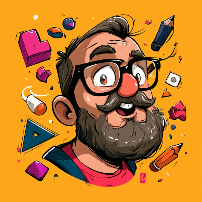 create a retro cartoon mascot illustration for your brand