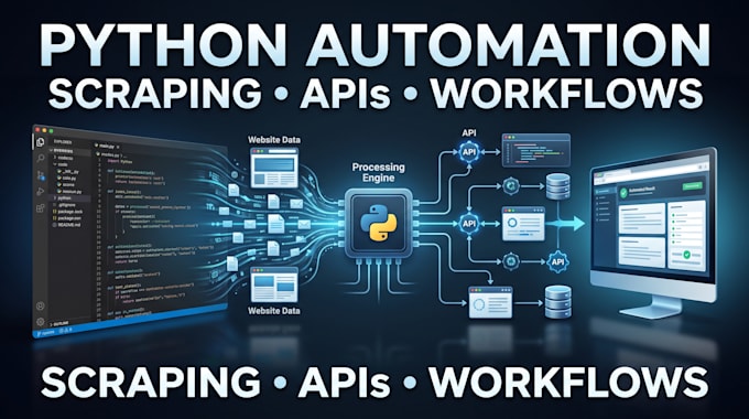 automate tasks with python, web scraping, and apis