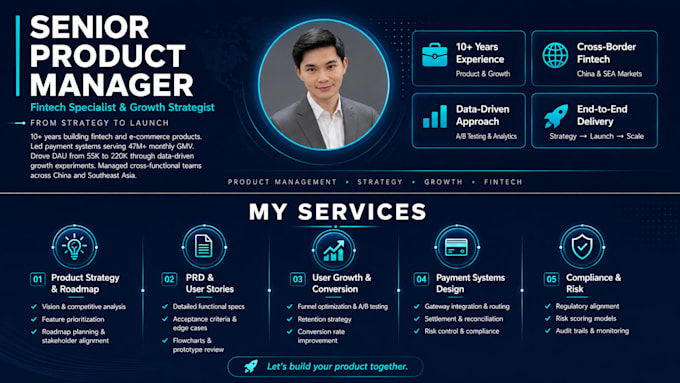 be your senior product manager from strategy to launch