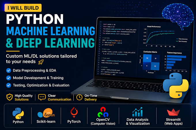 build python machine learning and deep learning models