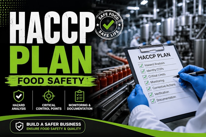 create a customized haccp plan and food safety documentation