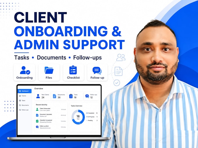 handle client onboarding and administrative support