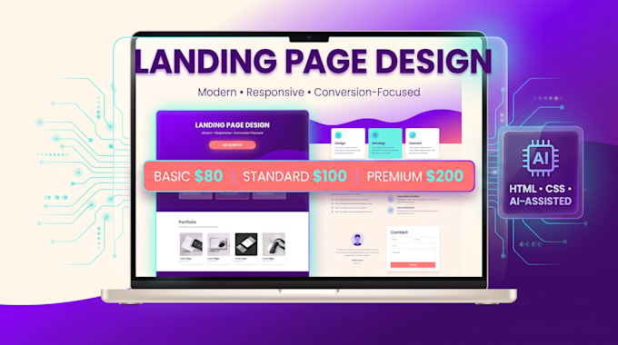 buid responsive landing pages