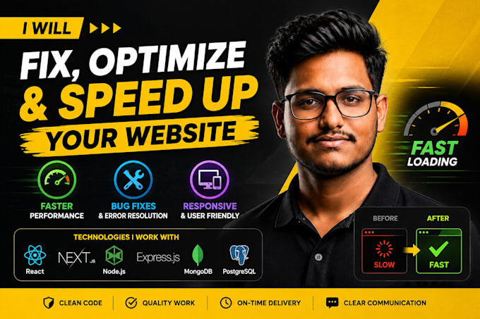 fix, optimize and speed up your website