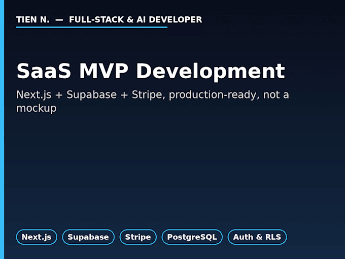 build your saas mvp with nextjs supabase and stripe