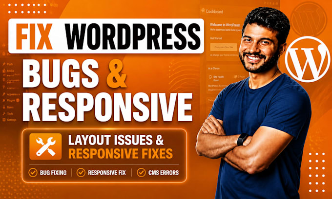 fix wordpress issues fix wordpress website bugs and fix wordpress website errors