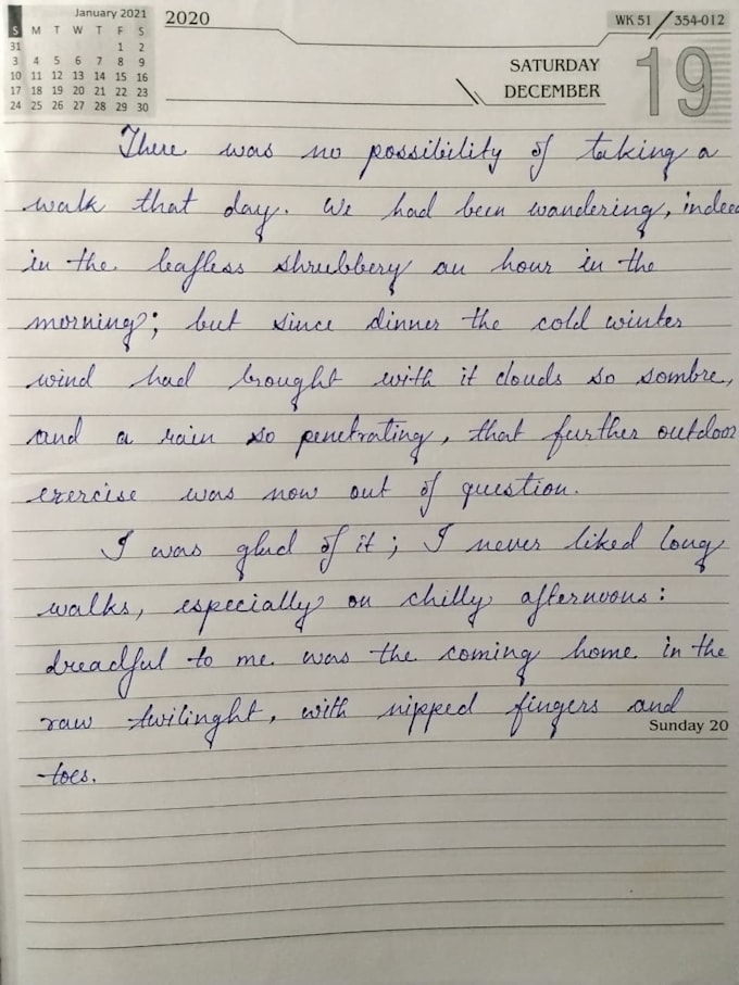 provide beautifully handwritten notes