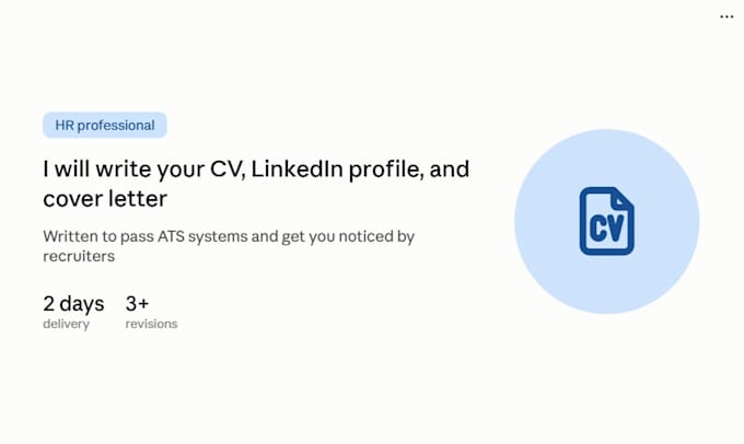 write a professional CV and linkedin profile that gets you interviews