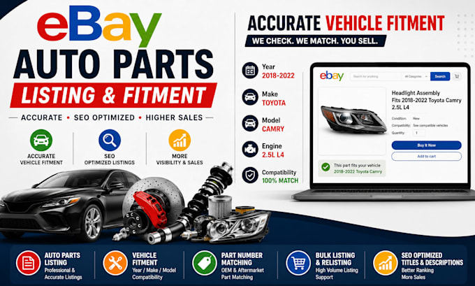 do ebay auto parts listing and accurate vehicle fitment