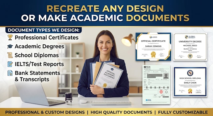 replicate any design, or make document or photoshop academic document