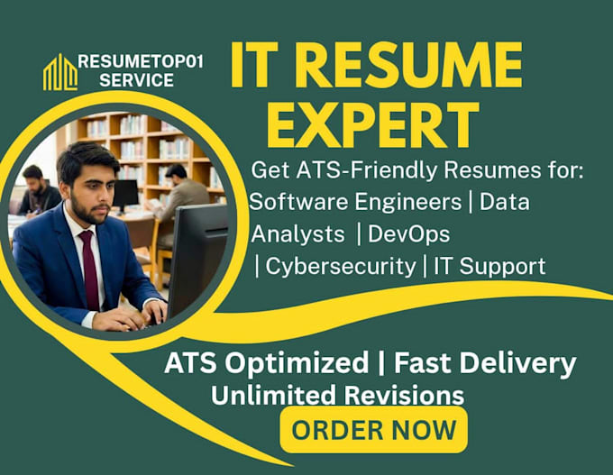 write ats optimized IT resume and tech CV for job application