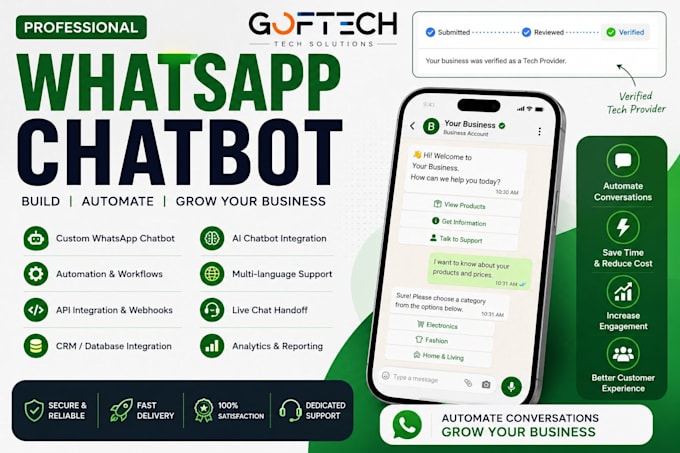 build a whatsapp chatbot using meta cloud API and automation