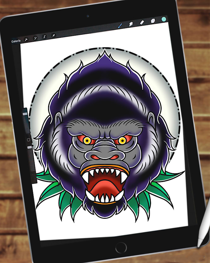 create a traditional or neo traditional tattoo design
