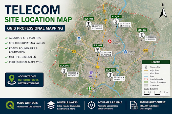 create telecom site location and coverage maps using qgis