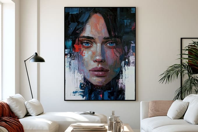 illustrate a impressionism abstract portrait for yourself