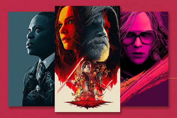 create a professional unique minimal movie poster