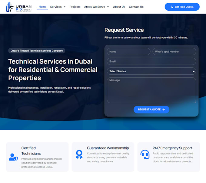 a professional wordpress website with elementor