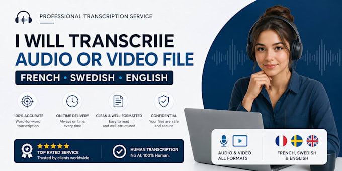 transcribe french audio file