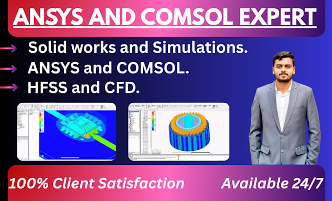do 3d, solid works on ansys,comsol,fea and projects