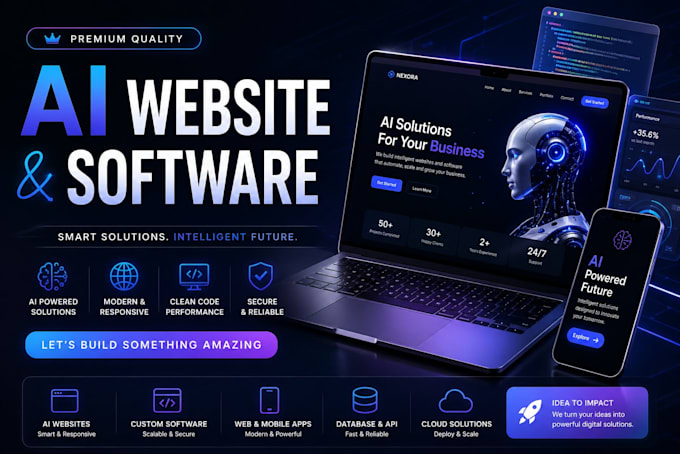 build ai websites and software