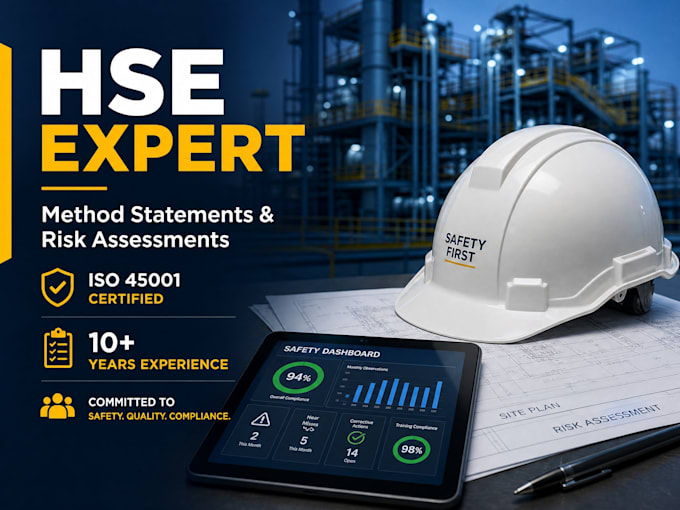 prepare professional hse method statements and risk assessments