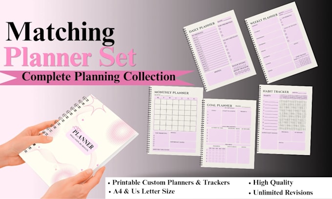 design custom printable and digital planners in canva