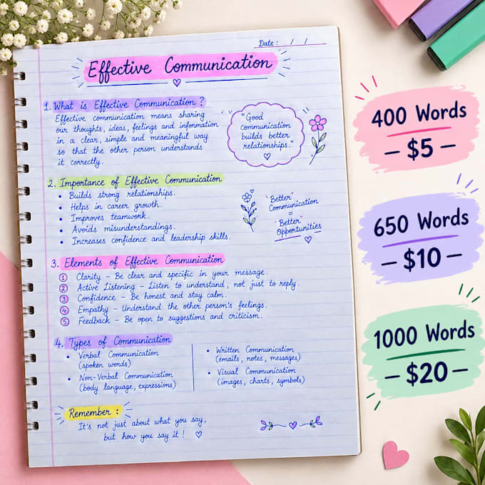 write personalized handwritten letters in beautiful cursive