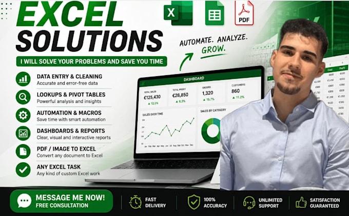 create a custom excel spreadsheet for you