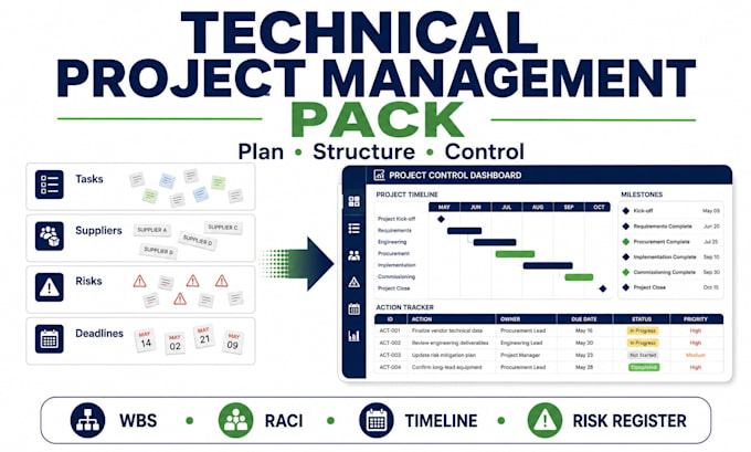 create a professional project management plan