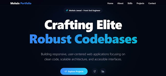 build a modern responsive portfolio website with react and mern stack