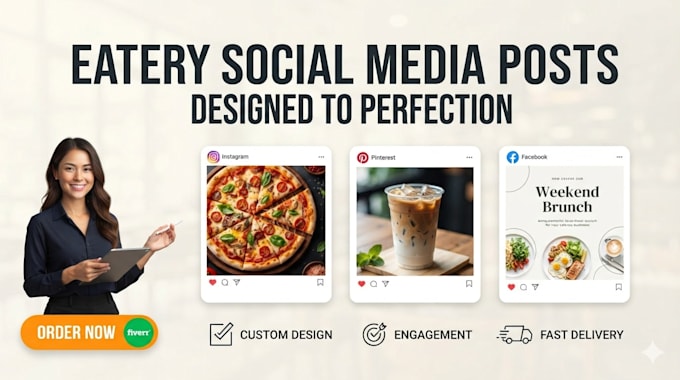 design professional social media posts for your eatery business