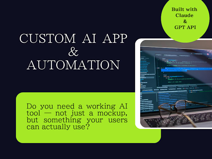 build a custom ai powered web app using claude or gpt API