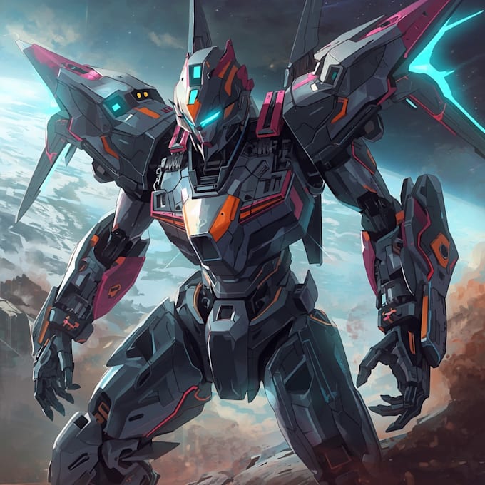 illustrate your mecha, robot and armored characters