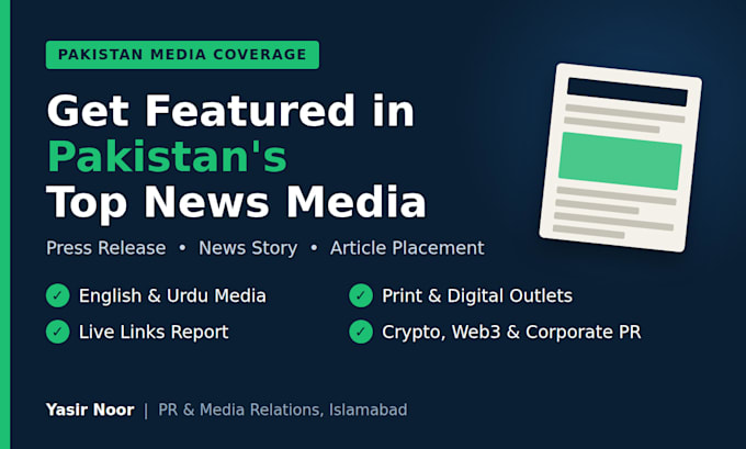 get your press release and news published in top pakistani media outlets