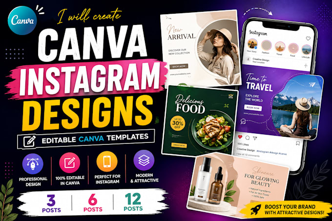 create canva social media posts and  canva templates
