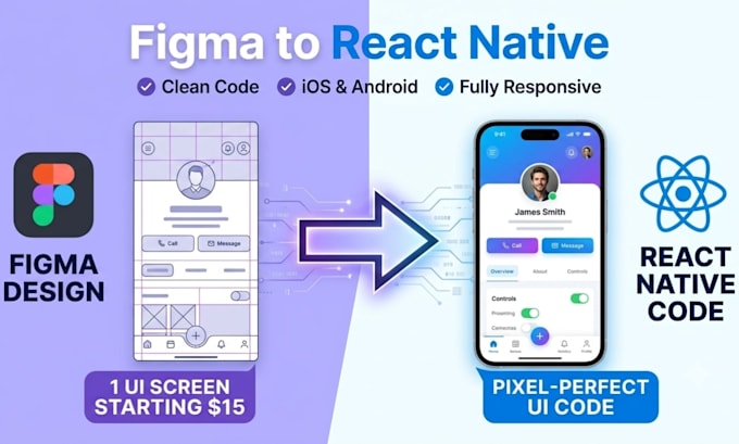 convert your figma design to a react native app