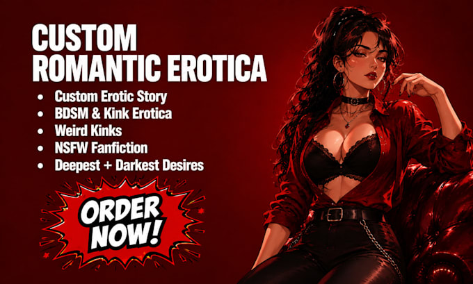 write custom erotic story, kinky bdsm and nsfw erotic writing for you